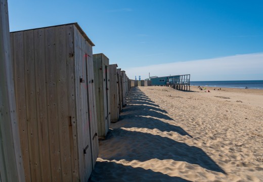 Strandcabine dichtbij