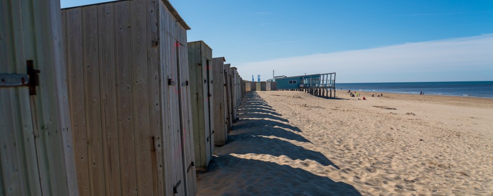 Strandcabine dichtbij